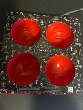 Maker Hot Chocolate Bomb Silicone Mold - Red
